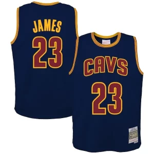 LeBron James Cleveland Cavaliers Youth 2008/09 Hardwood Classics Swingman Gorgeous Jersey Navy Ideal for Collectors