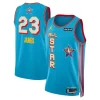 LeBron James Jordan Brand Unisex 2025 Trendy NBA All Star Game Swingman Player Jersey Light Blue for Basketball Enthusiasts