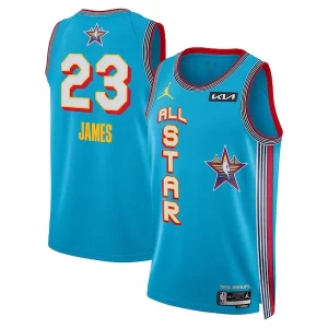 LeBron James Jordan Brand Unisex 2025 Trendy NBA All Star Game Swingman Player Jersey Light Blue for Basketball Enthusiasts
