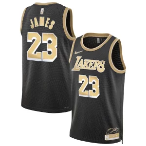 LeBron James Los Angeles Lakers Nike Unisex Select Series Swingman Jersey聽鈥?Black Elegant Ideal for Collectors