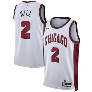 Lonzo Ball Chicago Bulls Nike Unisex 2022/23 Swingman Jersey City Edition White Gorgeous for Basketball Enthusiasts