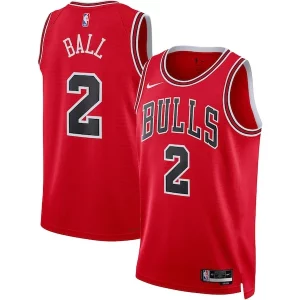 Lonzo Eye - catching Ball Chicago Bulls Nike Unisex Swingman Jersey Icon Edition Red Perfect for Game Day