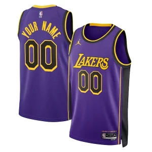 Los Angeles Lakers Jordan Brand Unisex 2022/23 Swingman Custom Jersey Statement Edition Purple Unique Great for Fans