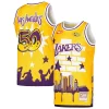 Los Angeles Lakers x Tats Cru Hardwood Classics Fashion Jersey Gorgeous Gold Great for Fans