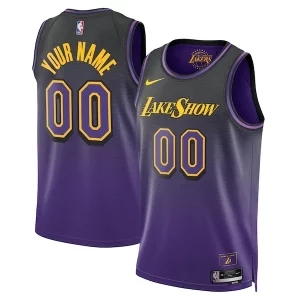 Los Premium Angeles Lakers Nike Unisex 2024/25 Custom Swingman Jersey City Edition Purple for Basketball Enthusiasts