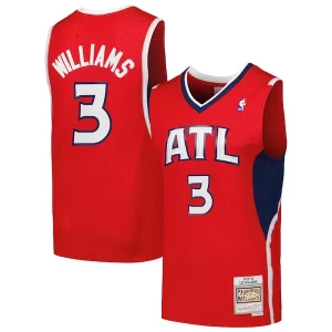 Lou Williams Atlanta Hawks 2001/02 Hardwood Classics Swingman Jersey Red Chic Great for Fans