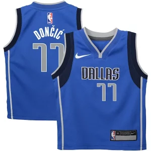 Luka Dončić Dallas Mavericks Nike Preschool Swingman Player Jersey Icon Trendy Edition Blue Must - Have for Jerseys Lovers