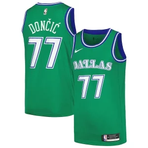 Luka Dončić Dallas Mavericks Nike Swingman Player Chic Jersey Classic Edition Green Must - Have for Jerseys Lovers