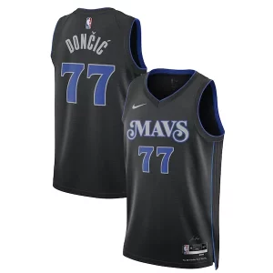Luka Dončić Dallas Mavericks Nike Unisex 2023/24 Unique Swingman Jersey Black City Edition Ideal for Collectors
