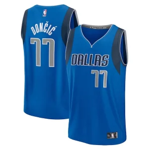 Luka Dončić Dallas Mavericks Fast Break Replica Player Jersey Icon Edition Blue Stylish Ideal for Collectors