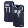 Luka Eye - catching Dončić Dallas Mavericks Men's Fast Break Player Jersey Statement Edition Navy Ideal for Collectors