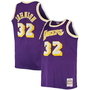 Magic Johnson Los Angeles Lakers Big & Tall 1984/85 Hardwood Classics Swingman Jersey Unique Purple Ideal for Collectors