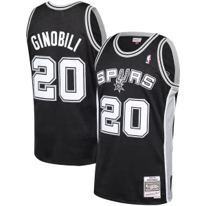 Manu Ginobili Stylish San Antonio Spurs 2002 03 Hardwood Classics Player Swingman Jersey Black Must - Have for Jerseys Lovers