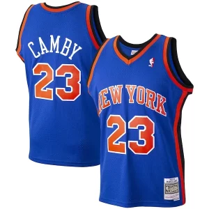 Marcus Camby New York Gorgeous Knicks 1998/99 Hardwood Classics Swingman Jersey Blue Perfect for Game Day