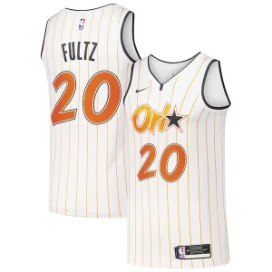 Markelle Fultz Unique Orlando Magic Nike Swingman Player Jersey City Edition White for Basketball Enthusiasts