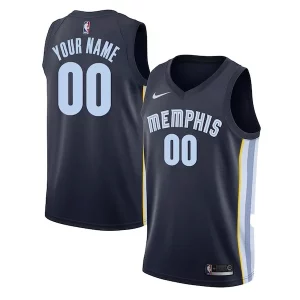 Memphis Grizzlies Nike Swingman Custom Trendy Jersey Navy Icon Edition Perfect for Game Day