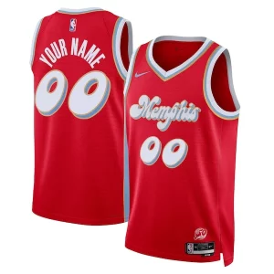 Memphis Grizzlies Nike Unisex 2024/25 Custom Swingman Jersey City Elegant Edition Red Must - Have for Jerseys Lovers