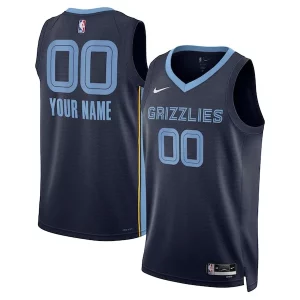 Memphis Grizzlies Nike Unisex Swingman Custom Jersey Stylish Navy Icon Edition for Basketball Enthusiasts