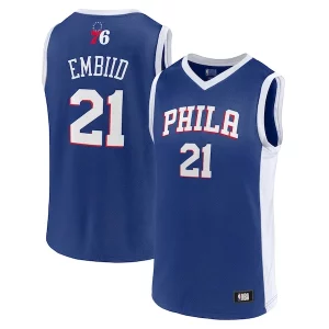 Men's Joel Embiid Royal Philadelphia 76ers Chic Player Jersey Perfect for Game Day