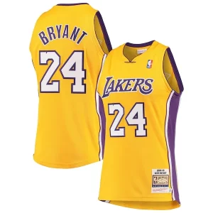 Men's Los Angeles Lakers Kobe Bryant Gold Eye - catching Hardwood Classics 2008 09 Authentic Jersey Perfect for Game Day
