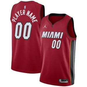 Miami Heat Jordan Premium Brand Swingman Custom Jersey Statement Edition Red Great for Fans