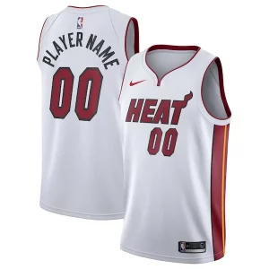 Miami Heat Nike 2020/21 Fabulous Swingman Custom Jersey Association Edition White Perfect for Game Day