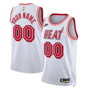 Miami Heat Nike Unisex Elegant 2022/23 Custom Swingman Jersey Classic Edition White Ideal for Collectors