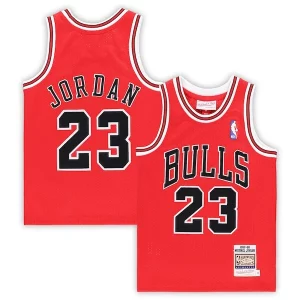 Michael Jordan Chicago Bulls Preschool 1997/98 Hardwood Classics Authentic Unique Jersey Red/Black/White Perfect for Game Day