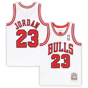 Michael Jordan Chicago Bulls Preschool 1997/98 Hardwood Trendy Classics Authentic Jersey White/Black/Red Ideal for Collectors