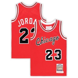 Michael Jordan Chicago Bulls Preschool Hardwood Classics 1984/85 Gorgeous Authentic Swingman Jersey Red for Basketball Enthusiasts
