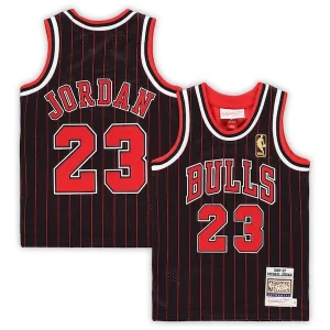 Michael Jordan Chicago Bulls Toddler 1996/97 Hardwood Classics Authentic Jersey Eye - catching Black/Red/White Great for Fans