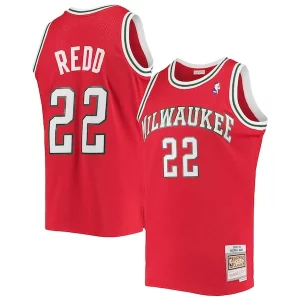 Michael Redd Milwaukee Bucks 2001/02 Hardwood Classics Swingman Gorgeous Jersey Red for Basketball Enthusiasts