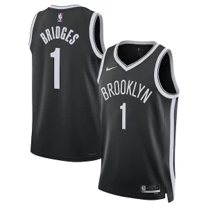 Mikal Bridges Brooklyn Nets Nike Unisex Swingman Jersey Icon Premium Edition Black Great for Fans