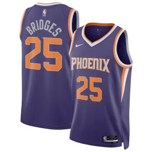 Mikal Bridges Phoenix Suns Nike Unisex Swingman Jersey Icon Eye - catching Edition Purple/White for Basketball Enthusiasts