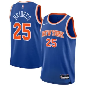 Mikal Eye - catching Bridges New York Knicks Nike Youth Swingman Jersey Icon Edition Blue Great for Fans