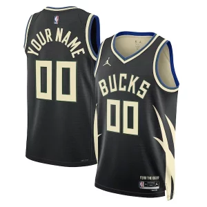 Milwaukee Bucks Jordan Brand Gorgeous Unisex 2022/23 Swingman Custom Jersey Statement Edition Black Great for Fans