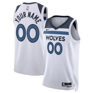 Minnesota Premium Timberwolves Nike Unisex Swingman Custom Jersey White Association Edition for Basketball Enthusiasts