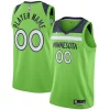 Minnesota Stylish Timberwolves Jordan Brand Swingman Custom Jersey Statement Edition Green Must - Have for Jerseys Lovers