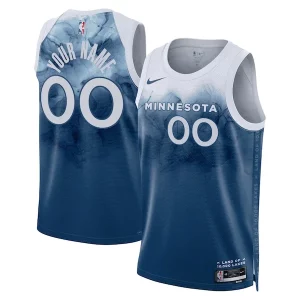Minnesota Timberwolves Nike Unisex 2023/24 Custom Swingman Jersey Blue Stylish City Edition Perfect for Game Day