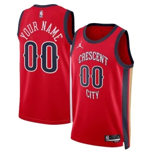 New Chic Orleans Pelicans Jordan Brand Unisex Swingman Custom Jersey Red Statement Edition Great for Fans