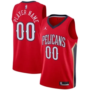 New Orleans Pelicans Jordan Brand Swingman Trendy Custom Jersey Statement Edition Red Perfect for Game Day