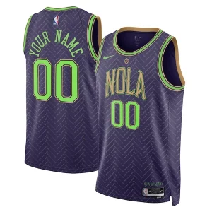 New Orleans Pelicans Nike Unisex Fabulous 2024/25 Custom Swingman Jersey City Edition Purple Ideal for Collectors