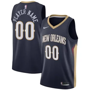 New Orleans Unique Pelicans Nike Swingman Custom Jersey Navy Icon Edition Perfect for Game Day
