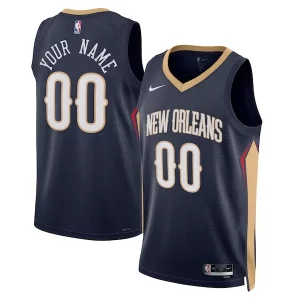 New Orleans Unique Pelicans Nike Unisex 2022/23 Swingman Custom Jersey Navy Icon Edition Must - Have for Jerseys Lovers