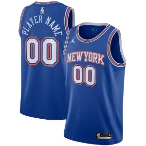 New York Knicks Jordan Brand Swingman Custom Jersey Statement Unique Edition Blue Ideal for Collectors