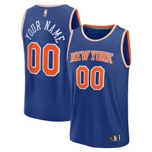 New York Knicks Custom Fast Break Jersey Blue Icon Stylish Edition Great for Fans