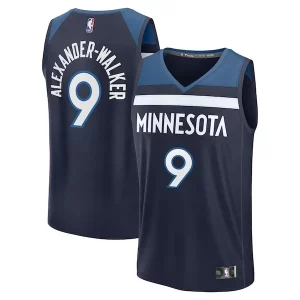 Nickeil Alexander Walker Minnesota Timberwolves Fast Break Replica Player Jersey Icon Unique Edition Navy Perfect for Game Day