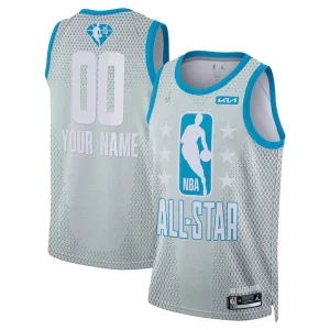 Nike 2022 NBA All Star Stylish Game Swingman Custom Jersey Gray Ideal for Collectors
