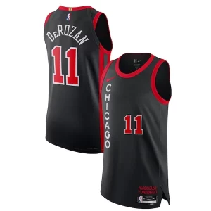 Nike Elegant DeMar DeRozan Chicago Bulls Authentic Jersey City Edition Black Great for Fans