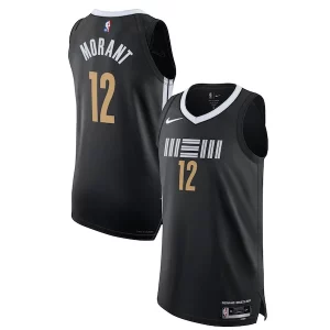 Nike Ja Morant Memphis Fabulous Grizzlies Authentic Jersey City Edition Black Ideal for Collectors